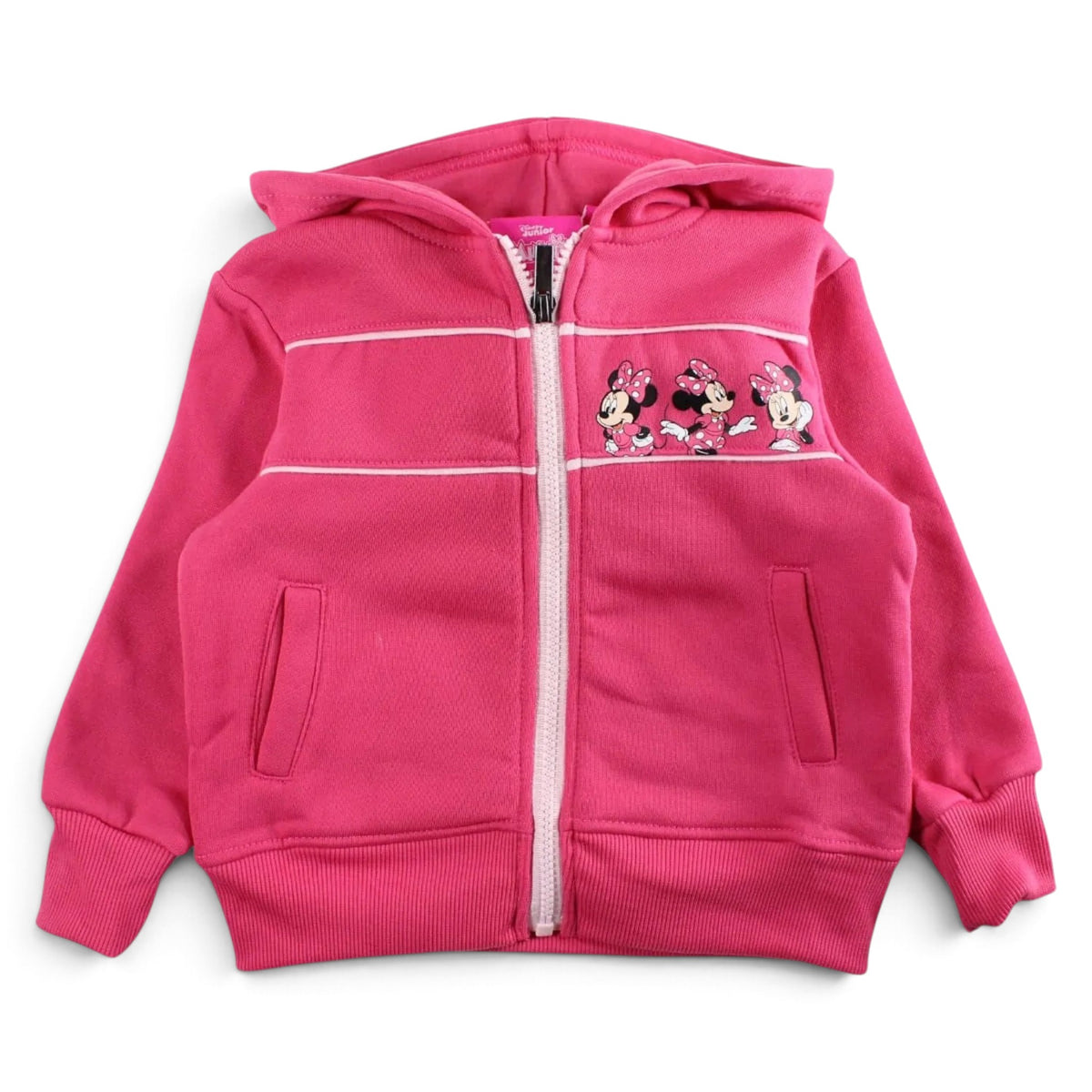 MINNIE - Veste à capuche rose Fushia Minnie Mouse Disney