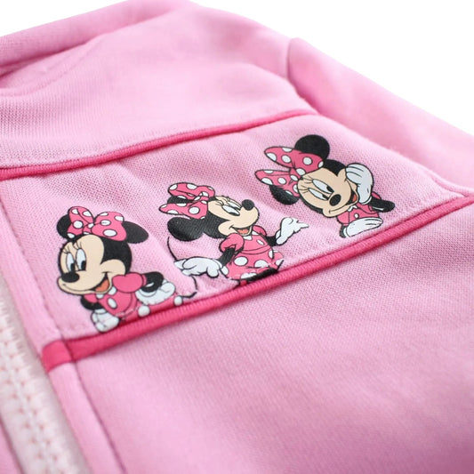 MINNIE - Veste à capuche rose pâle Minnie Mouse Disney