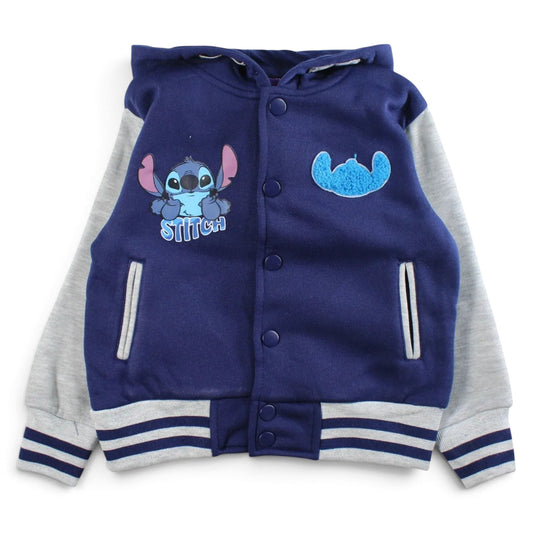 STITCH - Veste à capuche bleu marine Stitch Disney