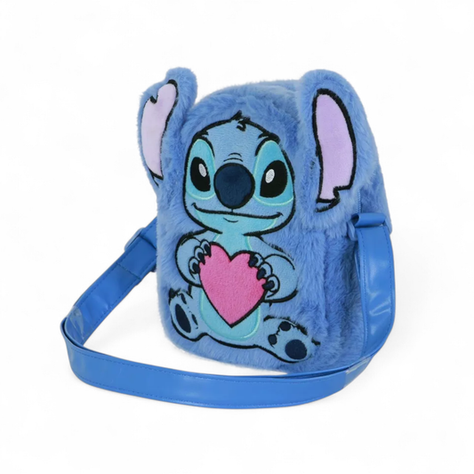Sac à bandoulière - Carré Plush Stitch Heart - Disney - Karactermania J'M T Crea
