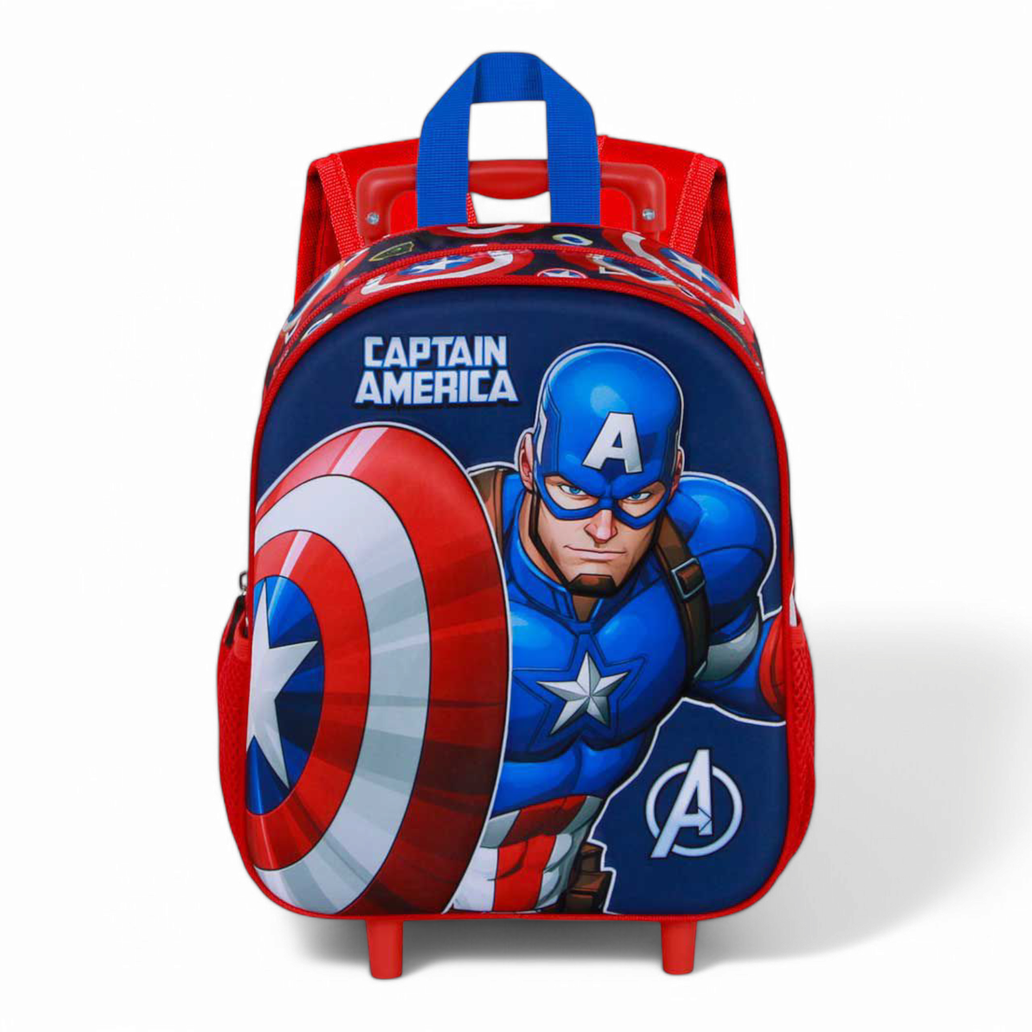 Sac à dos 3D à roulettes - Petit Captain America Patriot - Marvel - Karactermania J'M T Créa