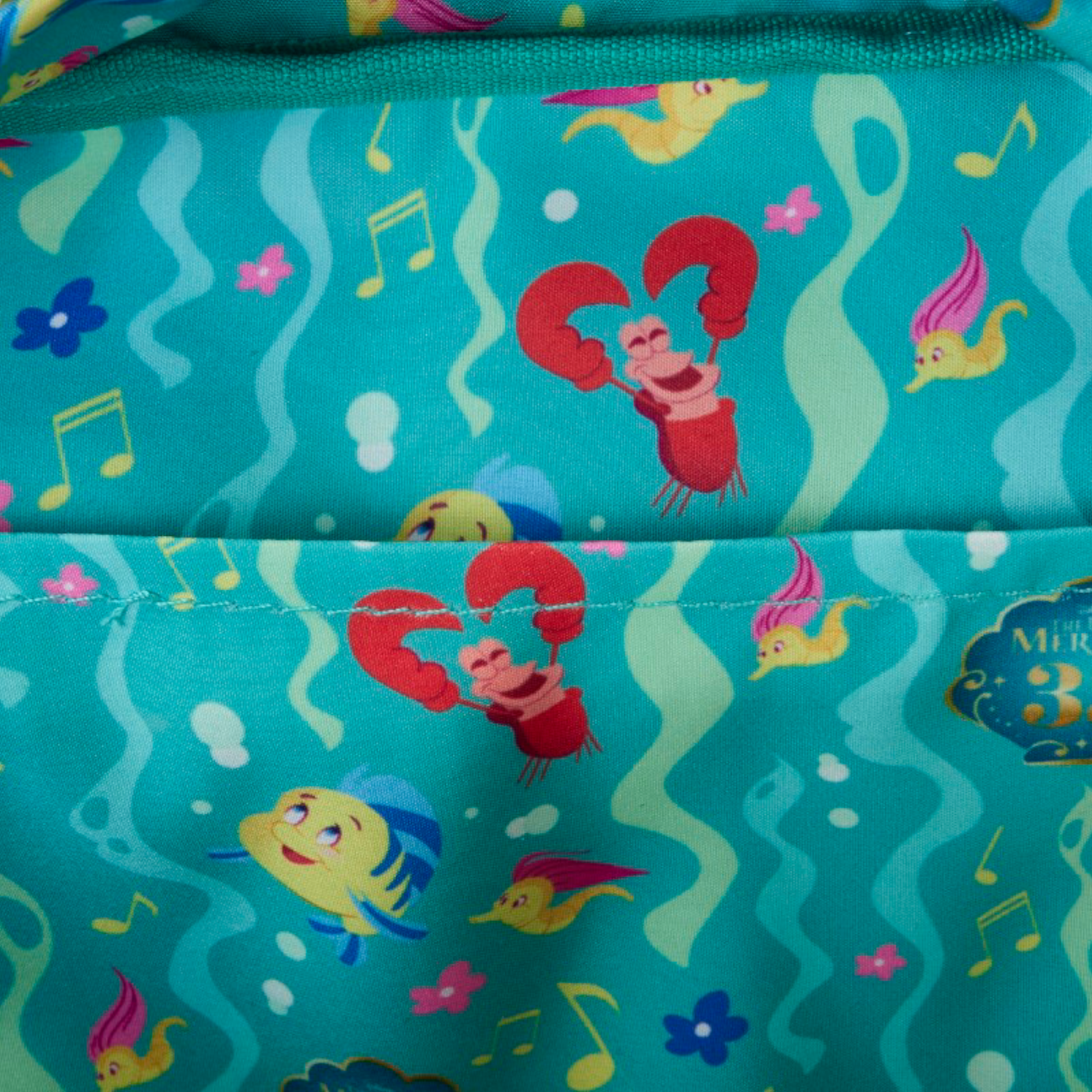 Sac à dos en nylon - La Petite Sirène - Nylon Little Mermaid 35Th Anniv - Disney - Loungefly J'M T Créa