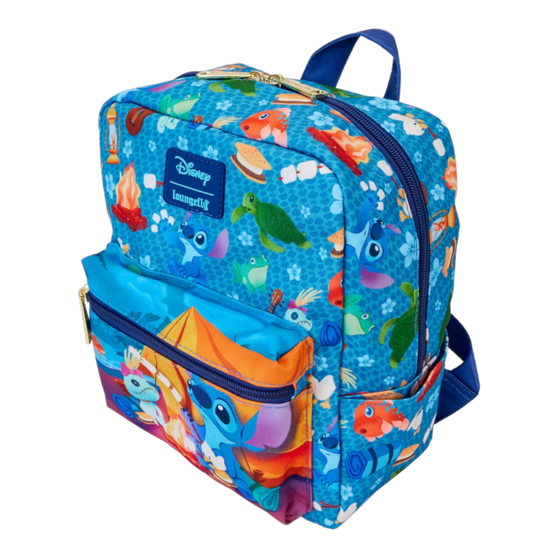 Sac à dos en nylon - Stitch Camping Cuties imprimé sur toute la surface - Disney - Loungefly J'M T Créa