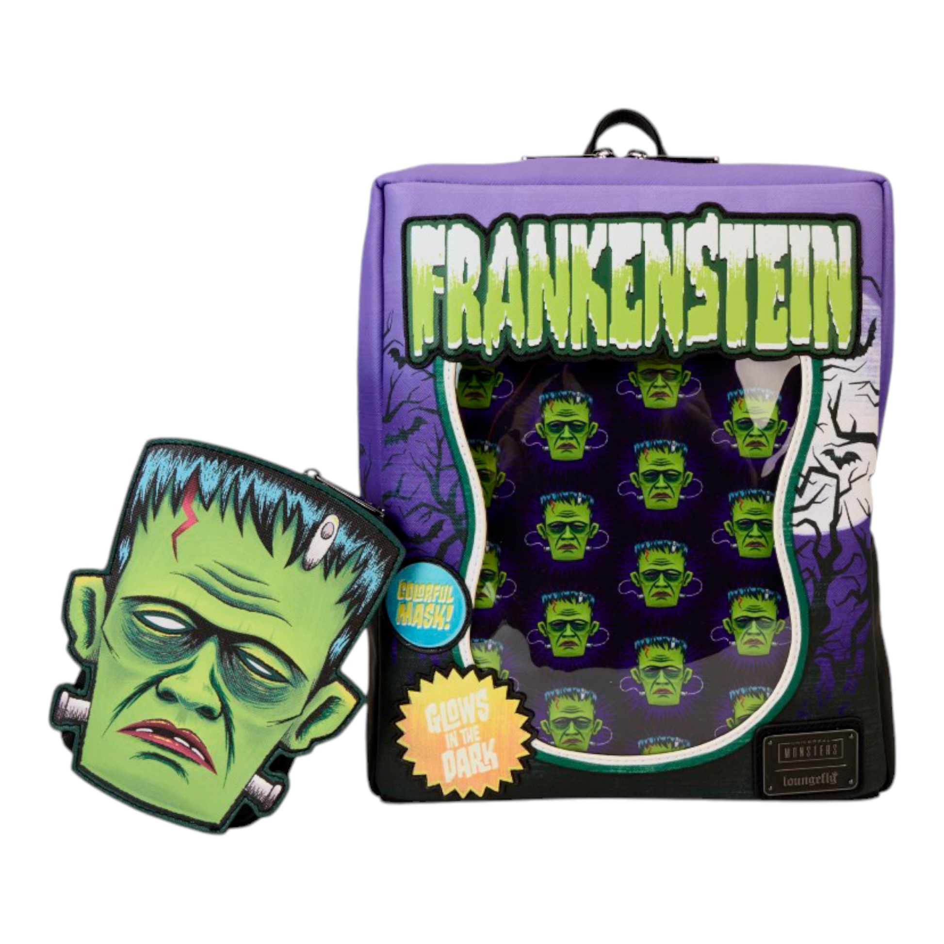 Sac à dos - Frankenstein Neon Mask - Universal Monsters - Loungefly J'M T Créa