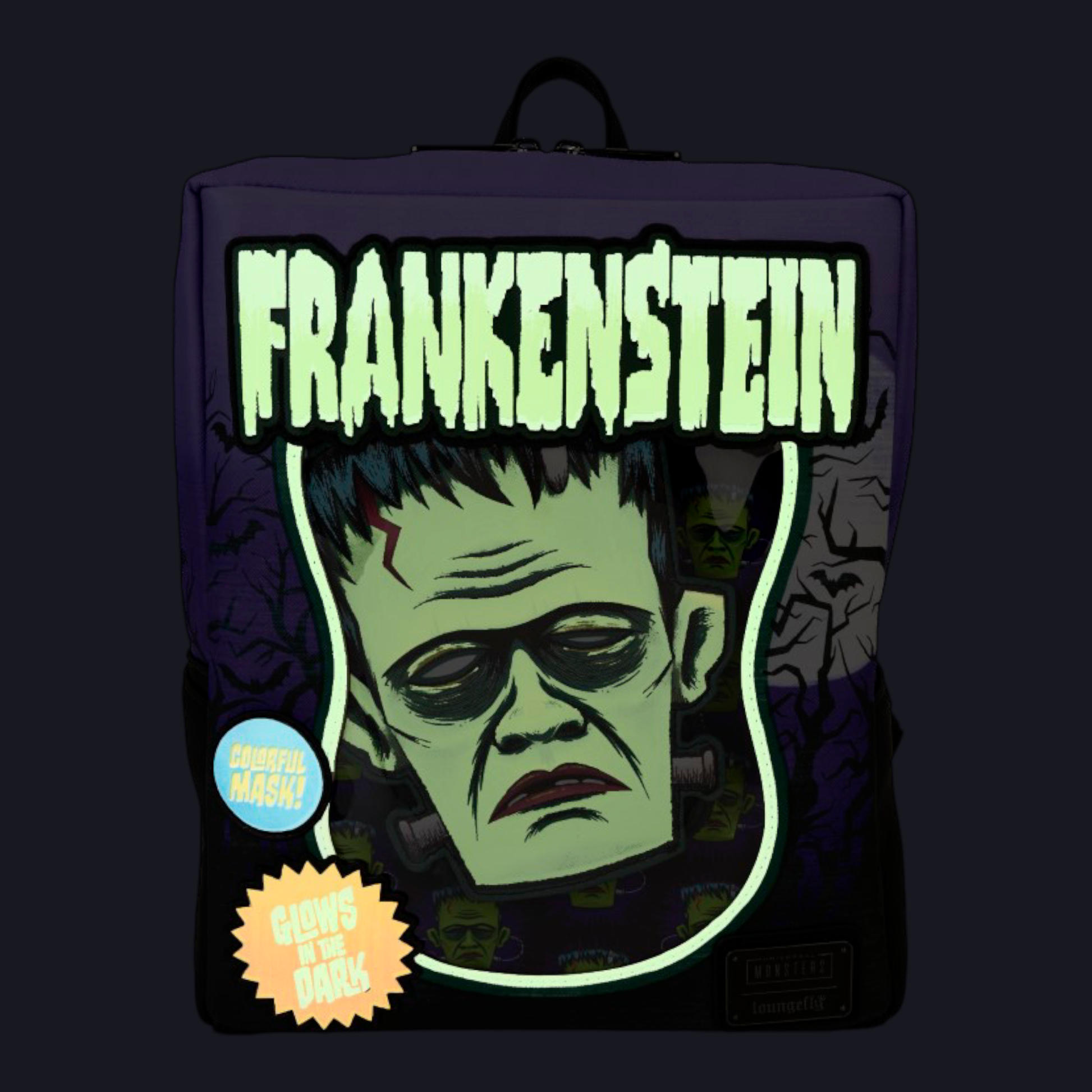 Sac à dos - Frankenstein Neon Mask - Universal Monsters - Loungefly J'M T Créa