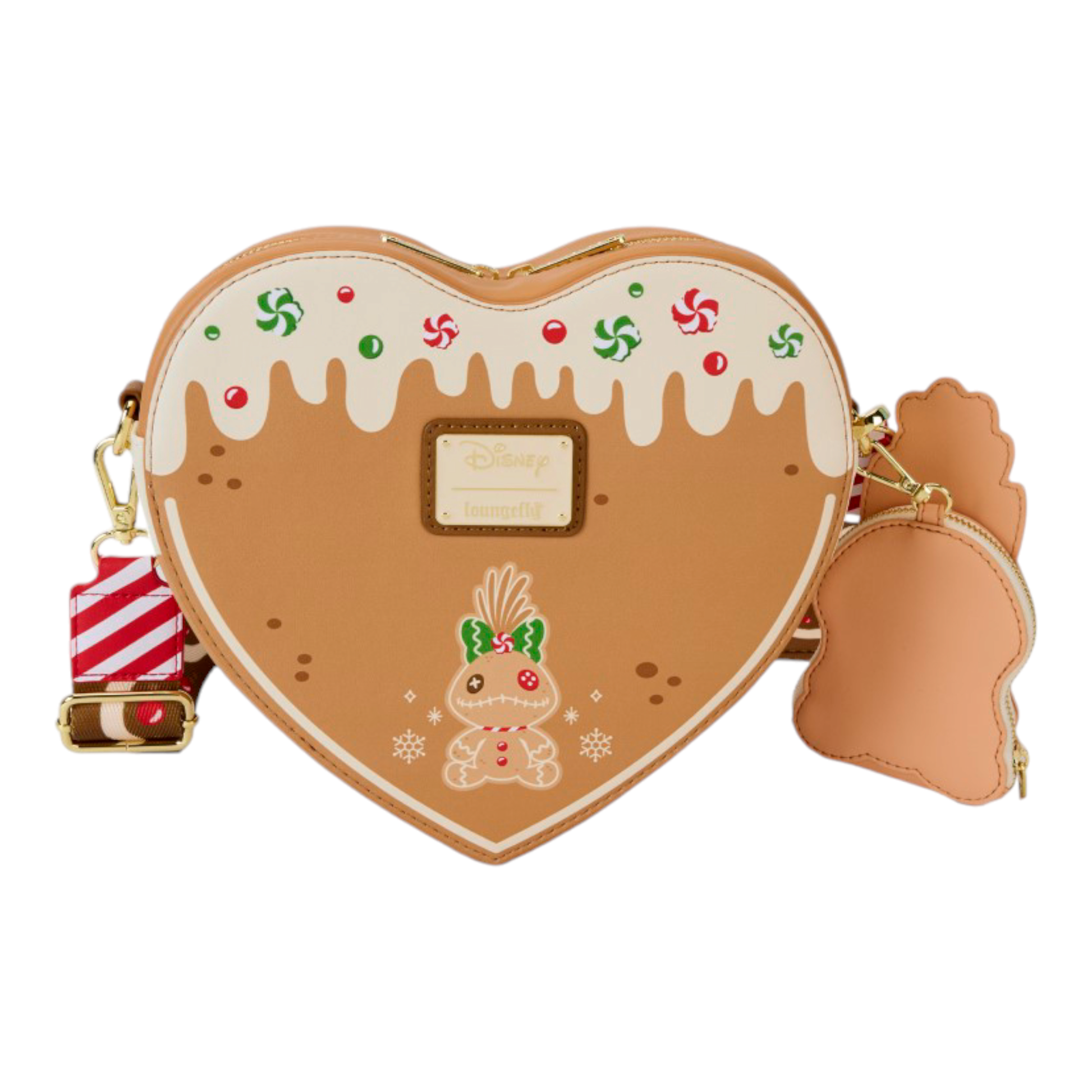 Sac à main - L&S - Angel And Stitch Gingerbread Heart - Disney - Loungefly J'M T Créa