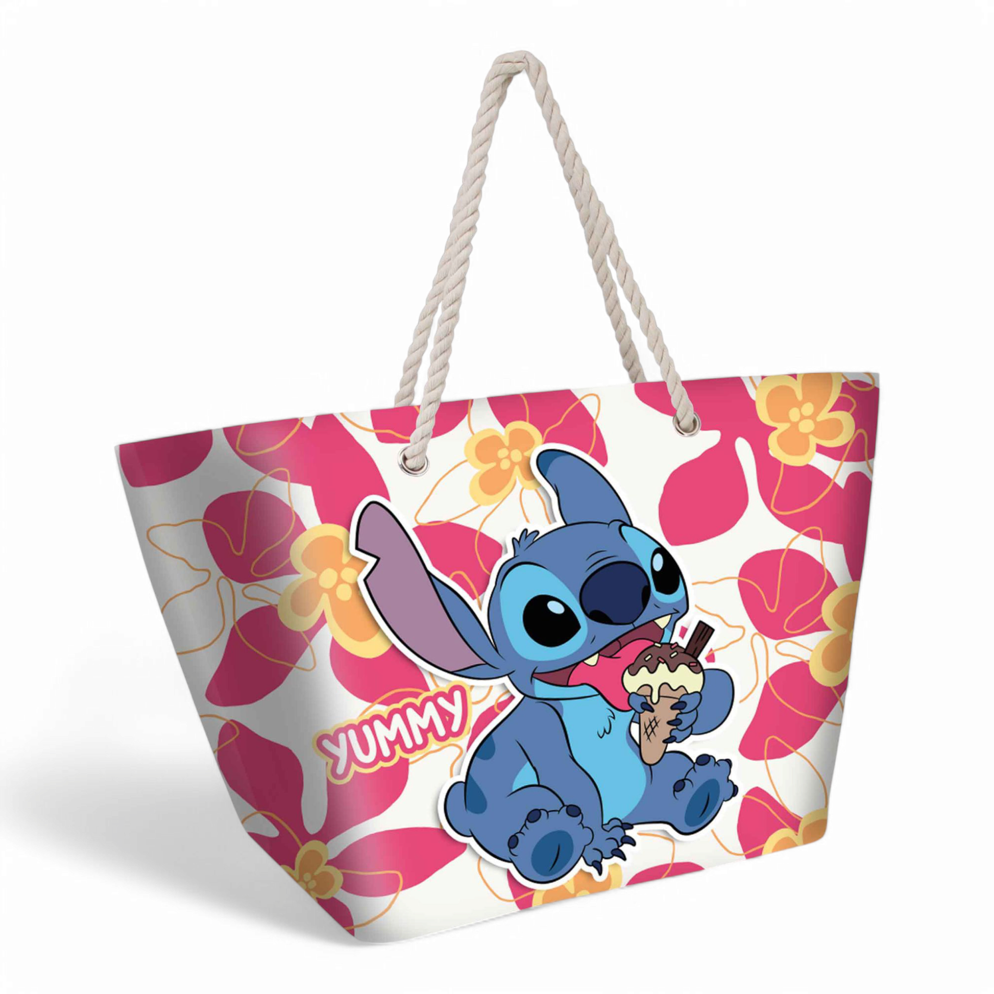 Sac de plage - Soleil Lilo Et Stitch Cream - Disney - Karactermania J'M T Créa