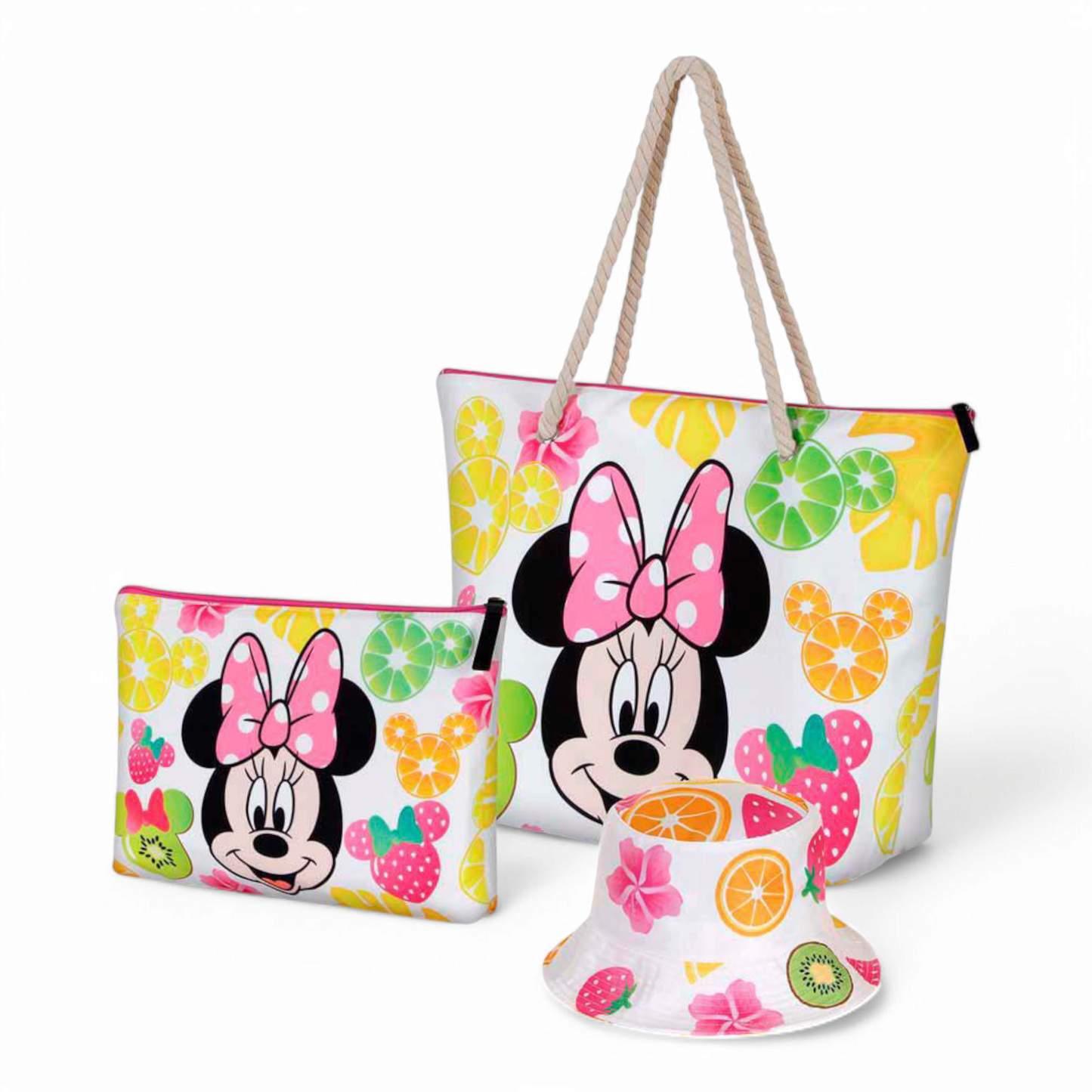 Sac de plage - Soleil Minnie Mouse Fruits - Disney - Karactermania J'M T Créa