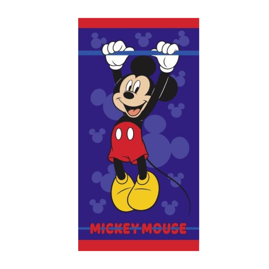 Serviette de plage 100% Polyester - 70x140cm - Disney Mickey - AyMax J'M T Crea