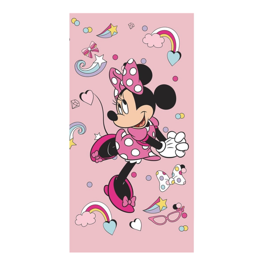 Serviette de plage 100% Polyester - 70x140cm - Disney Minnie Mouse - AyMax J'M T Crea