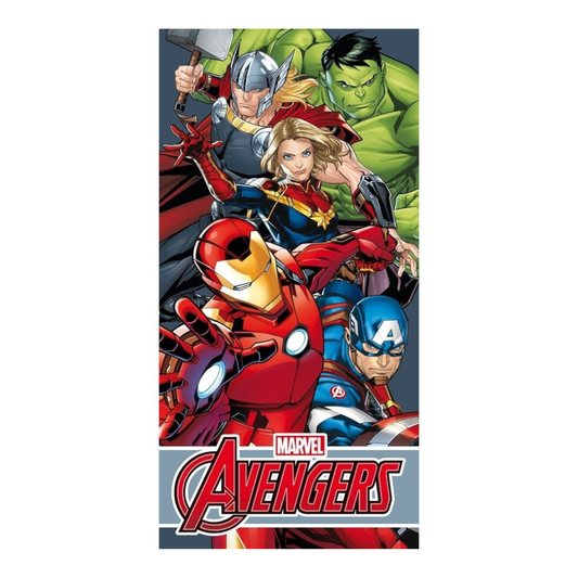 Serviette de plage 100% Polyester - 70x140cm - Marvel Avengers - AyMax J'M T Crea