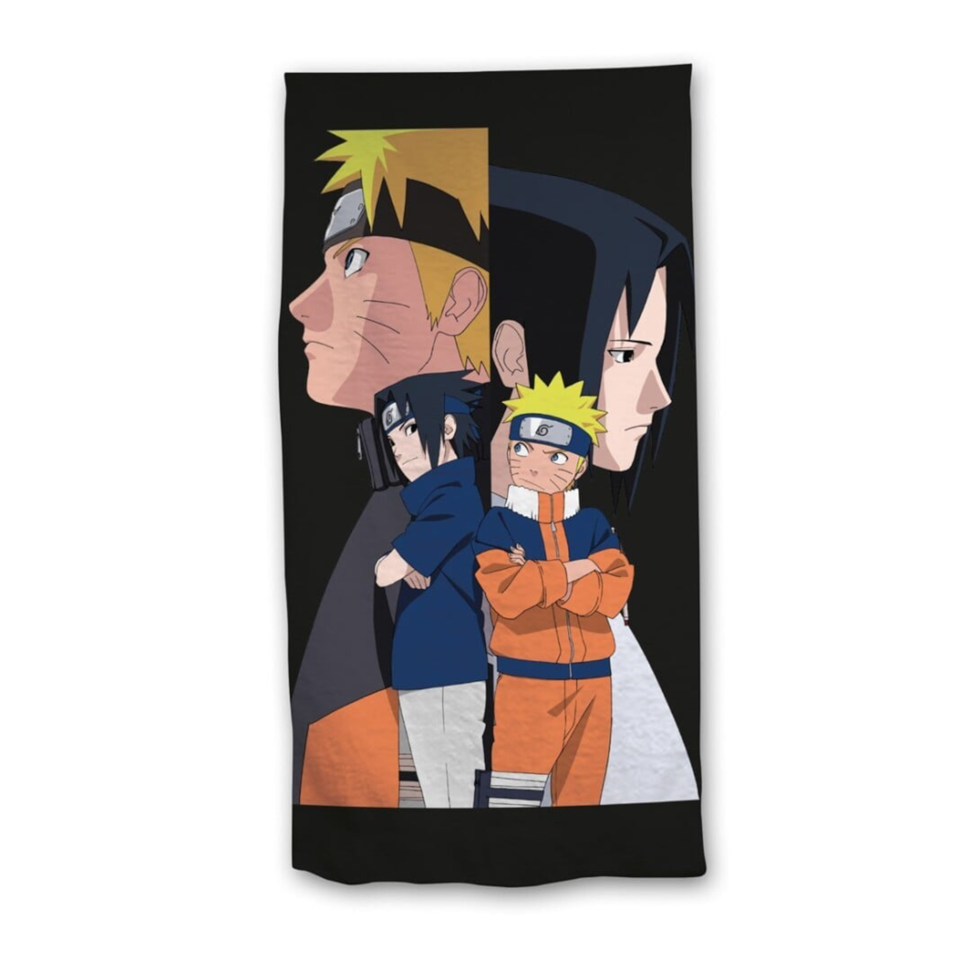 Serviette de plage 100% Polyester - 70x140cm - Naruto & Sasuke - AyMax J'M T Crea