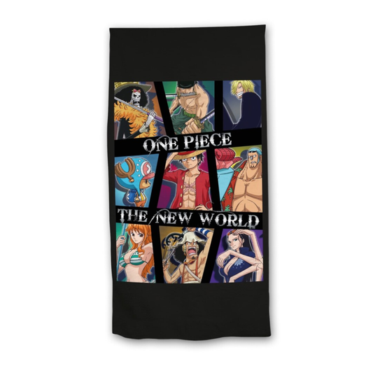 Serviette de plage 100% Polyester - 70x140cm - One Piece The New World - AyMax J'M T Crea