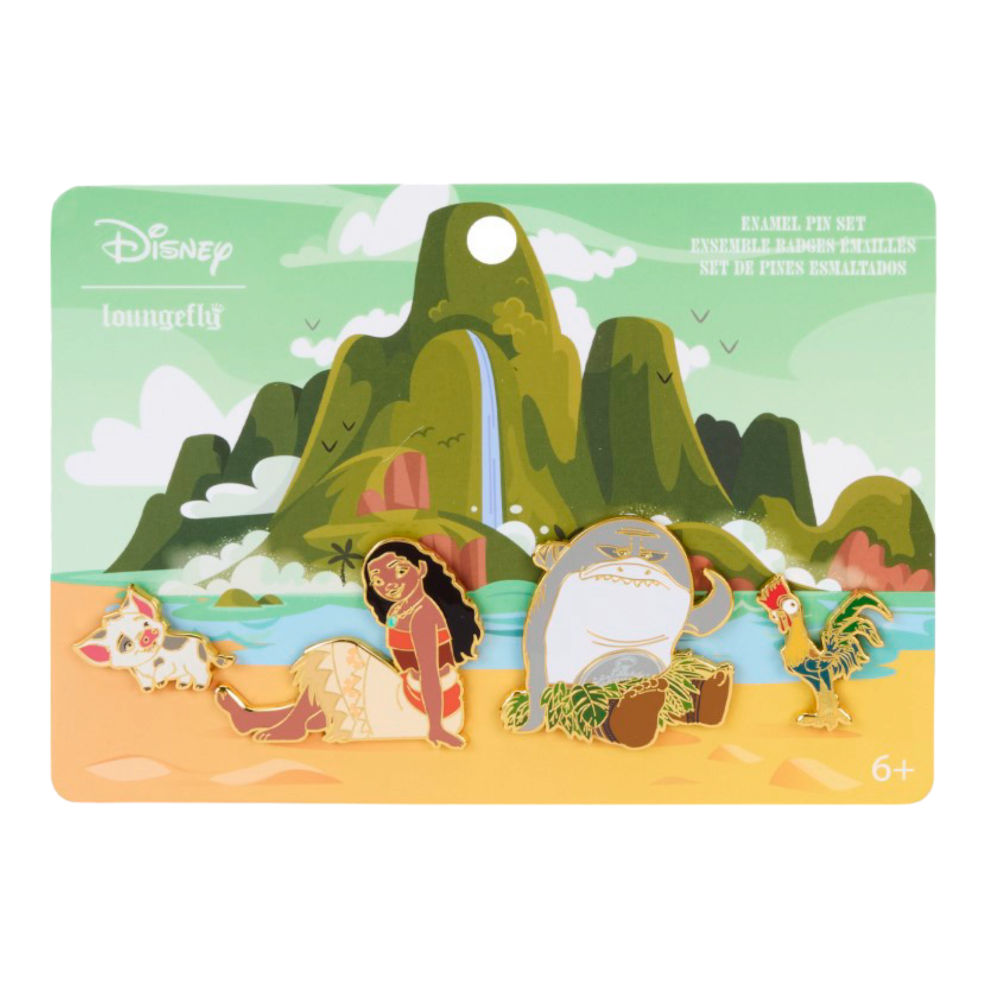 Set de 4 Pin's - Moana Waves - Vaiana - Disney - Loungefly J'M T Créa