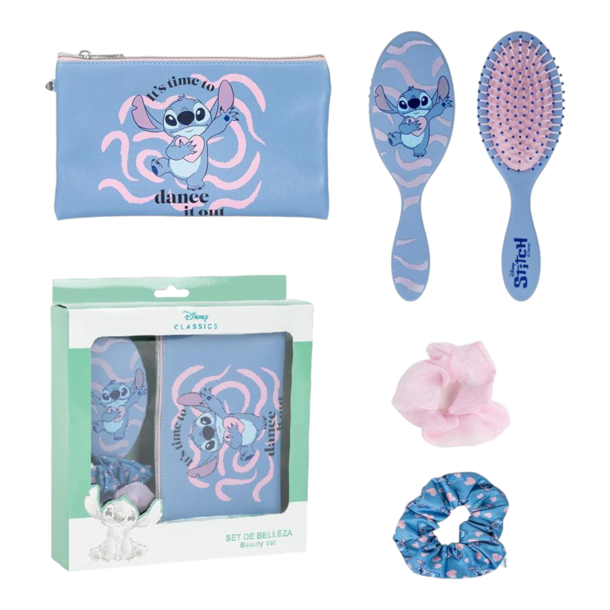 Set de beauté - Pochette avec accessoires pour cheveux - Stitch - Disney - Cerdá Life's Litle Moments J'M T Créa