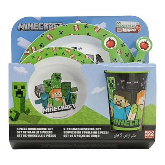 Set de vaisselle 5 pièces - Minecraft - Stor J'M T Créa