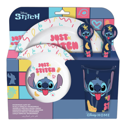 Set de vaisselle 5 pièces Stitch Disney J'M T Créa