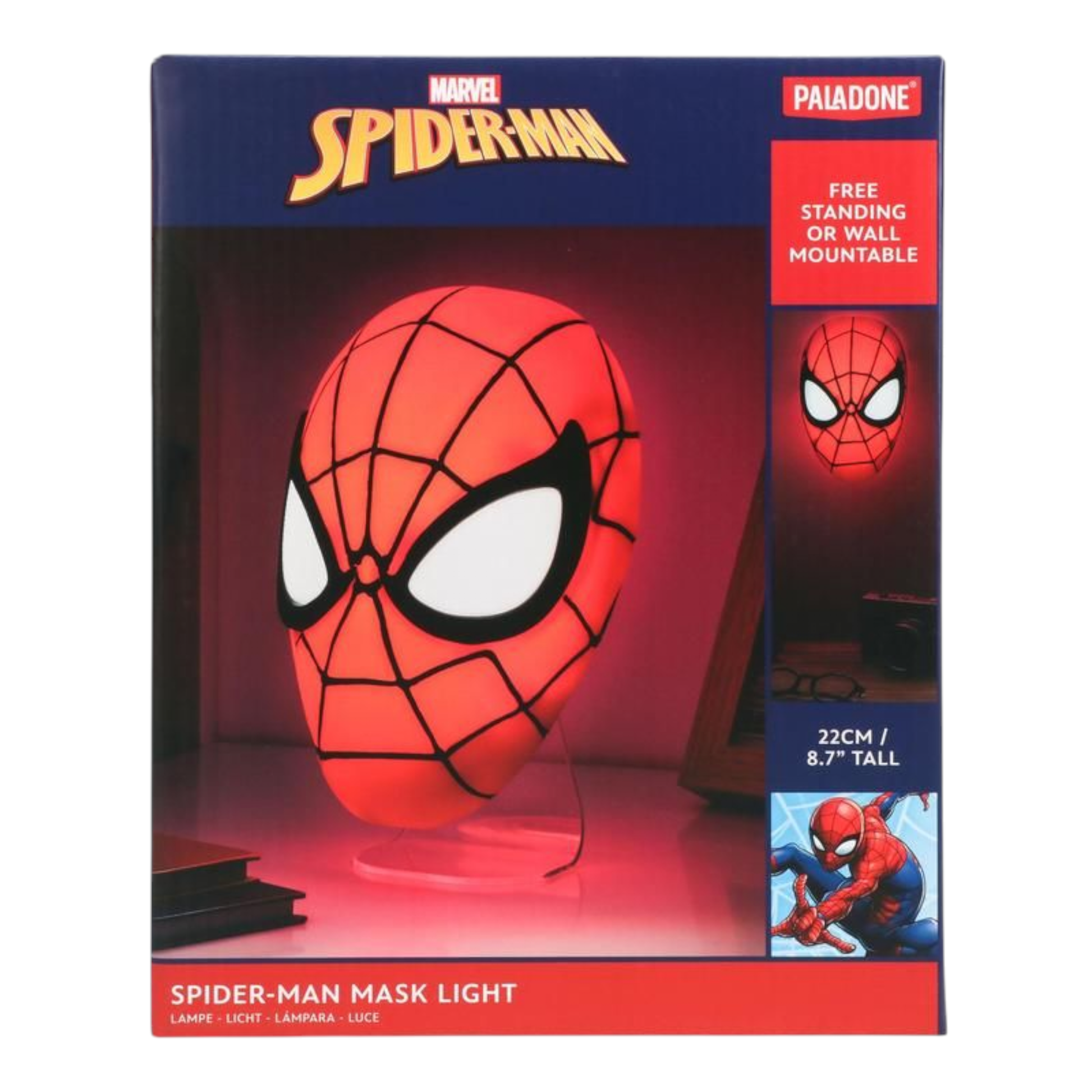 SPIDERMAN - Lampe masque Spiderman 22cm - Marvel - Paladone J'M T Créa