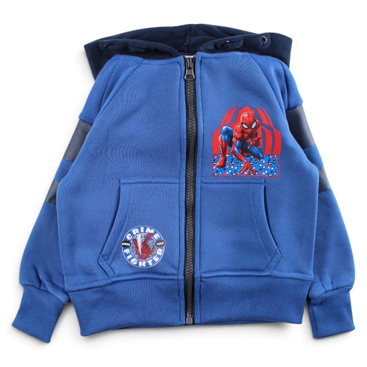 SPIDERMAN - Veste à capuche bleu clair Spiderman Marvel J'M T Créa