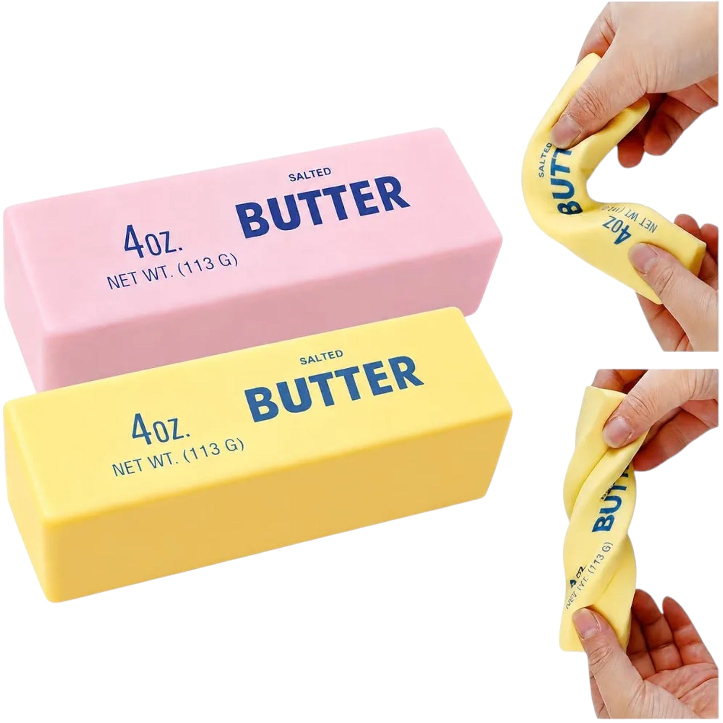 Squishy - Beurre / Butter - Jouet anti stress 14 cm J'M T Créa