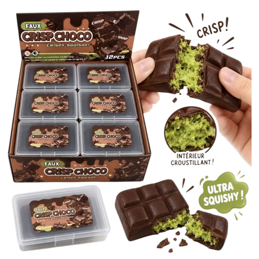 Squishy - Crispy Chocolat de Dubaï - Squishy craquant - Jouet Anti Stress J'M T Créa