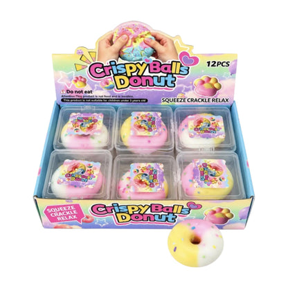 Squishy - Crispy Donut - Squishy Donut Craquant - Jouet Anti Stress J'M T Créa