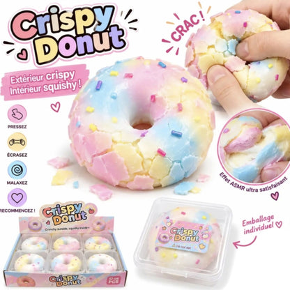 Squishy - Crispy Donut - Squishy Donut Craquant - Jouet Anti Stress J'M T Créa
