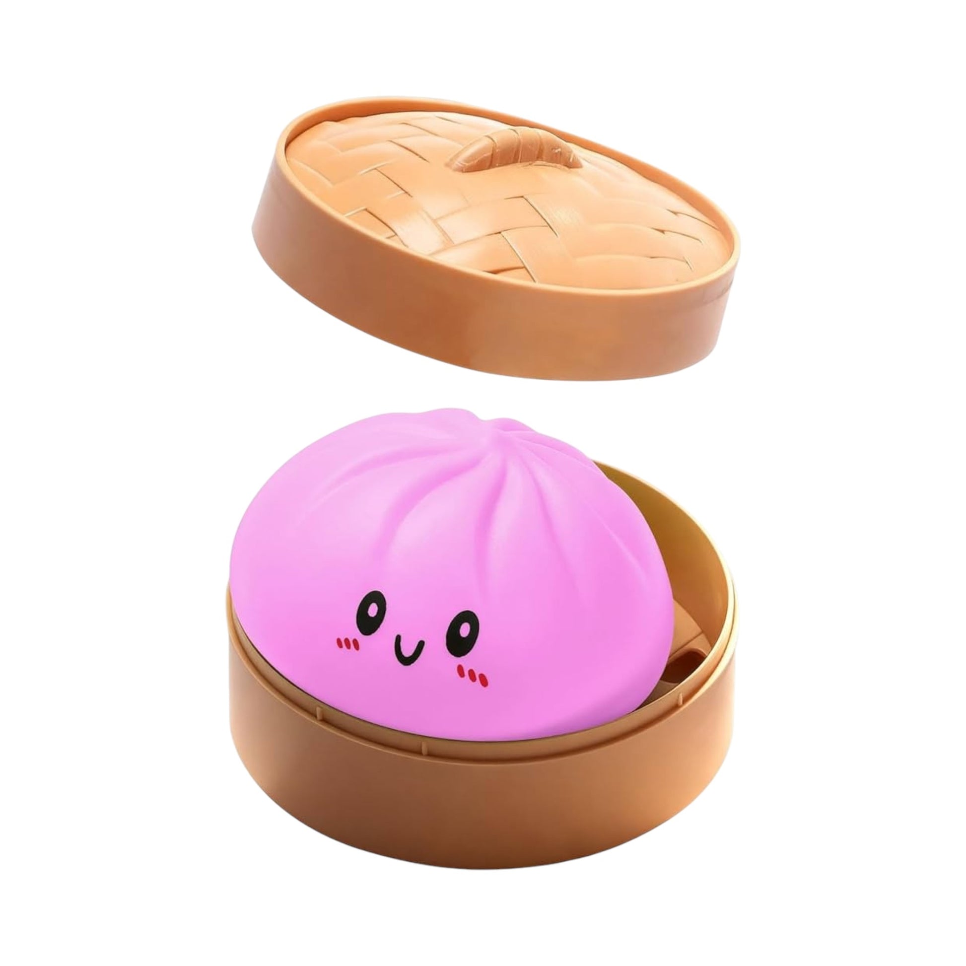 Squishy Dumpling avec panier - Jouet anti stress 8.5 cm - Modèle surprise J'M T Créa