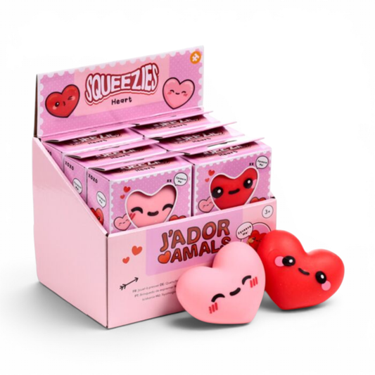 Squishy - Jouet coeur squeezy stretchy J'adoramals - Puckator J'M T Créa