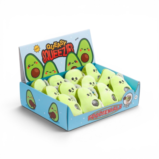 Squishy - Jouet peluche pressable Avocat Queasy Squeezies - Puckator J'M T Créa