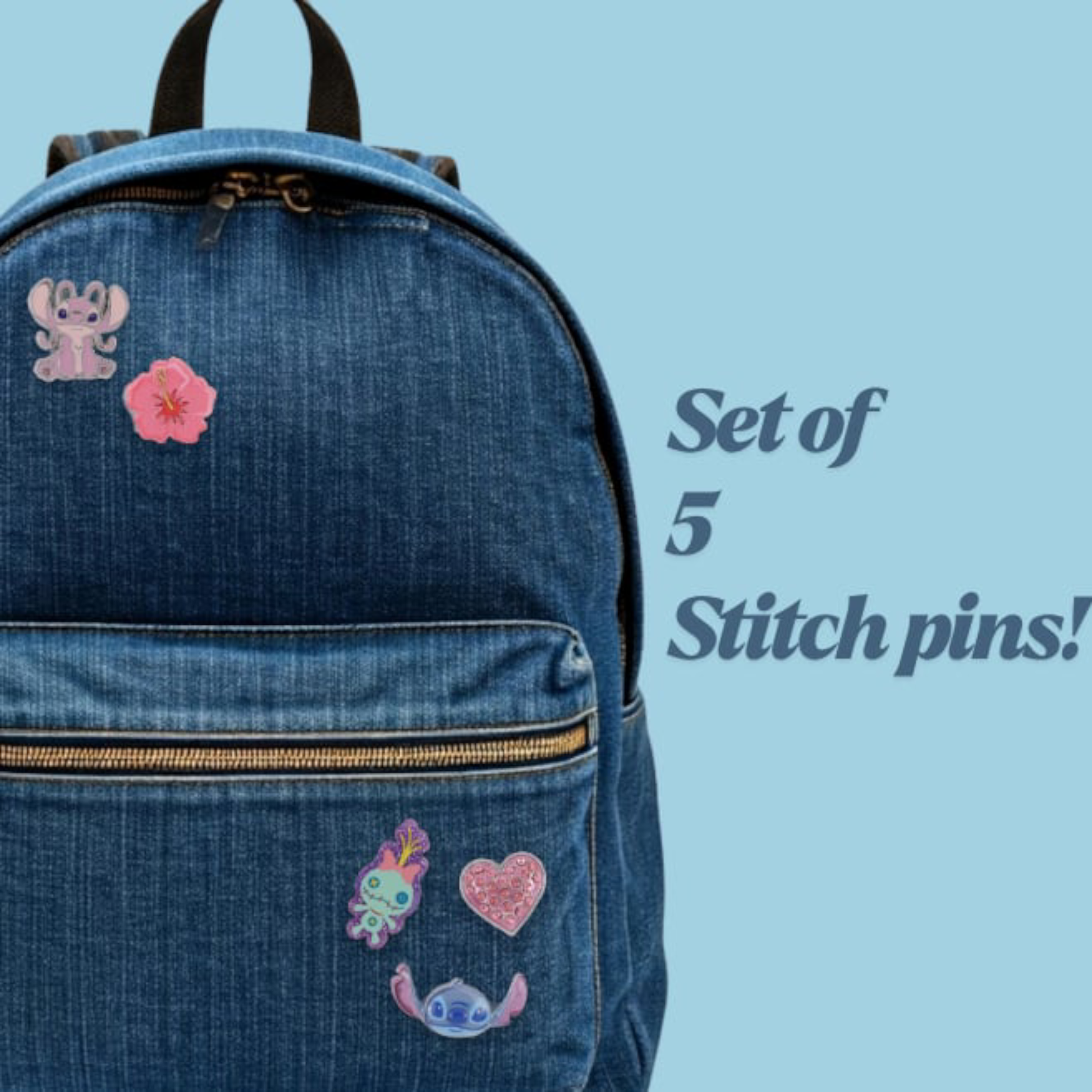 Stitch et Angel - Set de 5 Pin's - Peershardy J'M T Créa