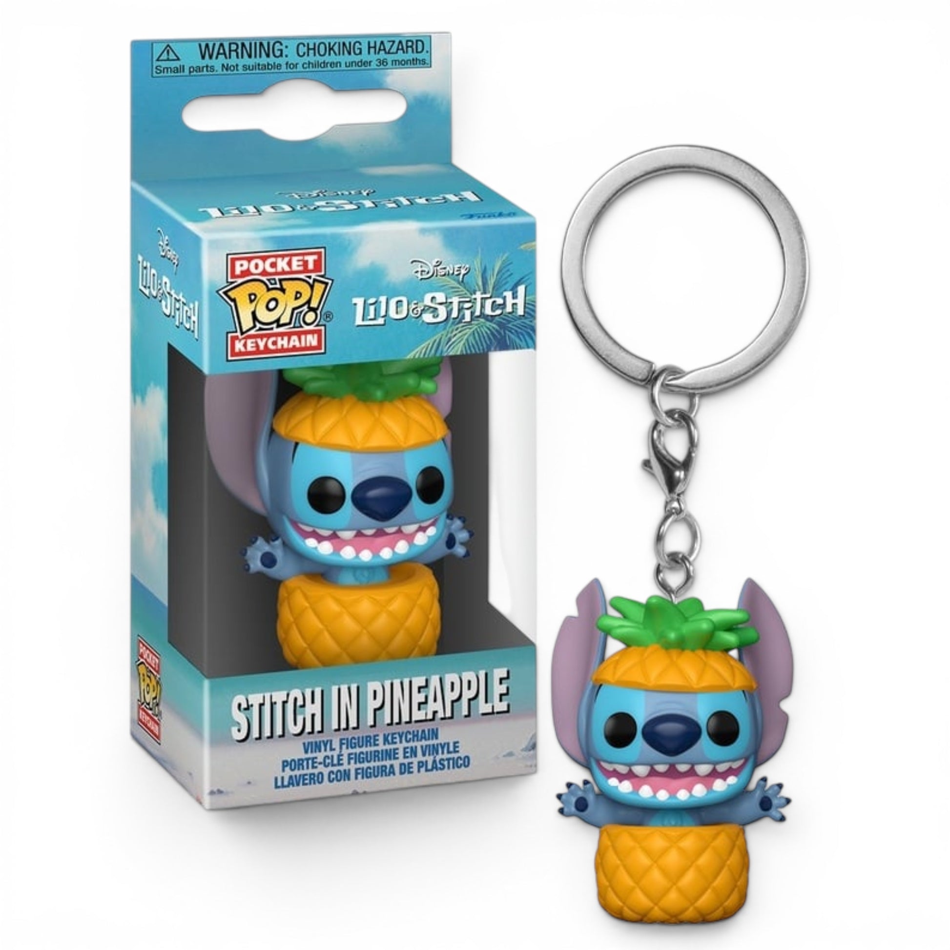 STITCH - Pocket Pop Keychain - Stitch dans un ananas - Funko J'M T Créa