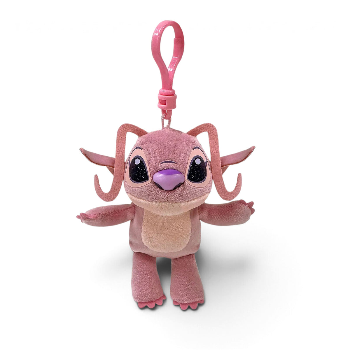STITCH - Porte-clés Angel - Peluche clip 9cm - TY J'M T Créa