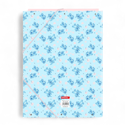 STITCH - Sleeping - Classeur à rabats premium avec élastiques A4 - Safta J'M T Créa