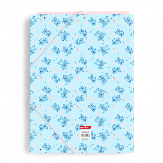 STITCH - Sleeping - Classeur à rabats premium avec élastiques A4 - Safta J'M T Créa