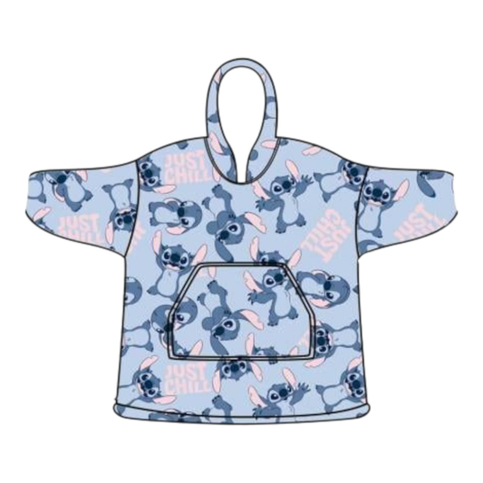 Sweat Poncho - Stitch Just Chilling - Disney J'M T Crea