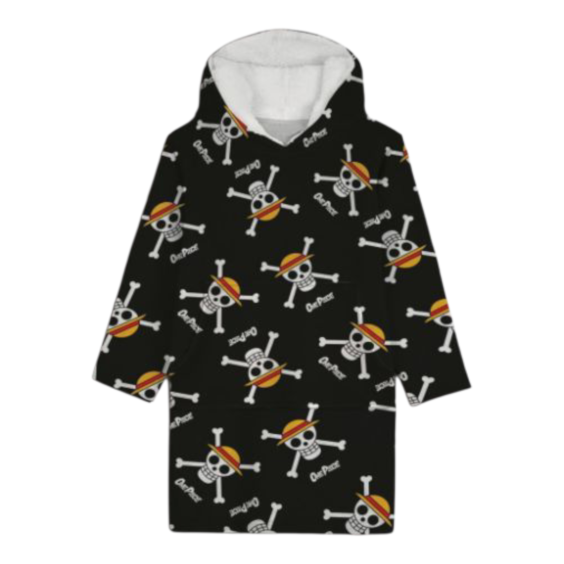 Sweat Poncho - Taille Adulte - Coral Fleece - Straw Hat Crew - One Piece J'M T Crea