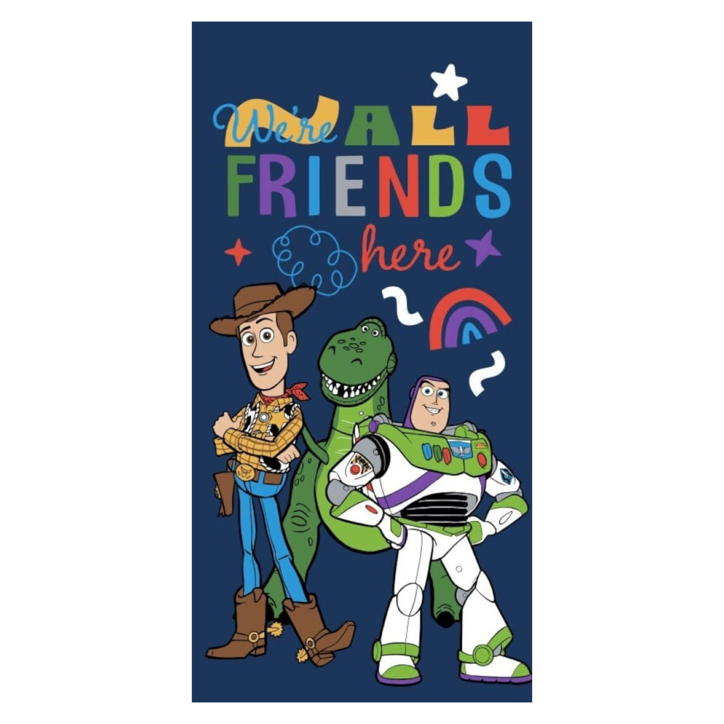 TOY STORY - We are all friends here - Serviette de plage - 70x140cm - AyMax J'M T Créa