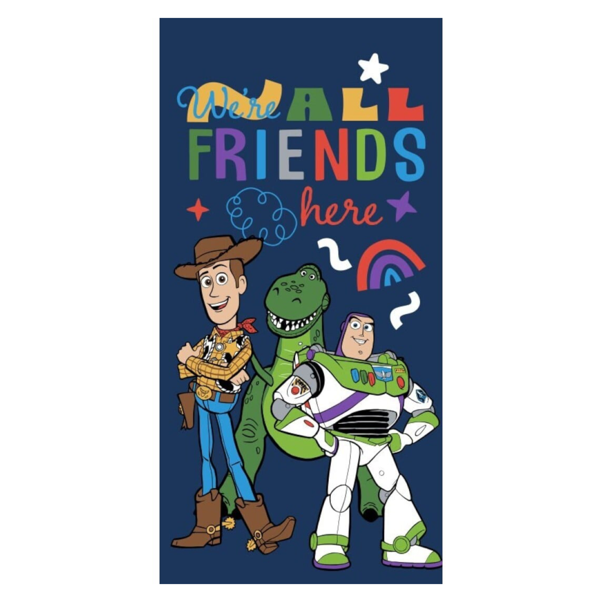 TOY STORY - We are all friends here - Serviette de plage - 70x140cm - AyMax J'M T Créa