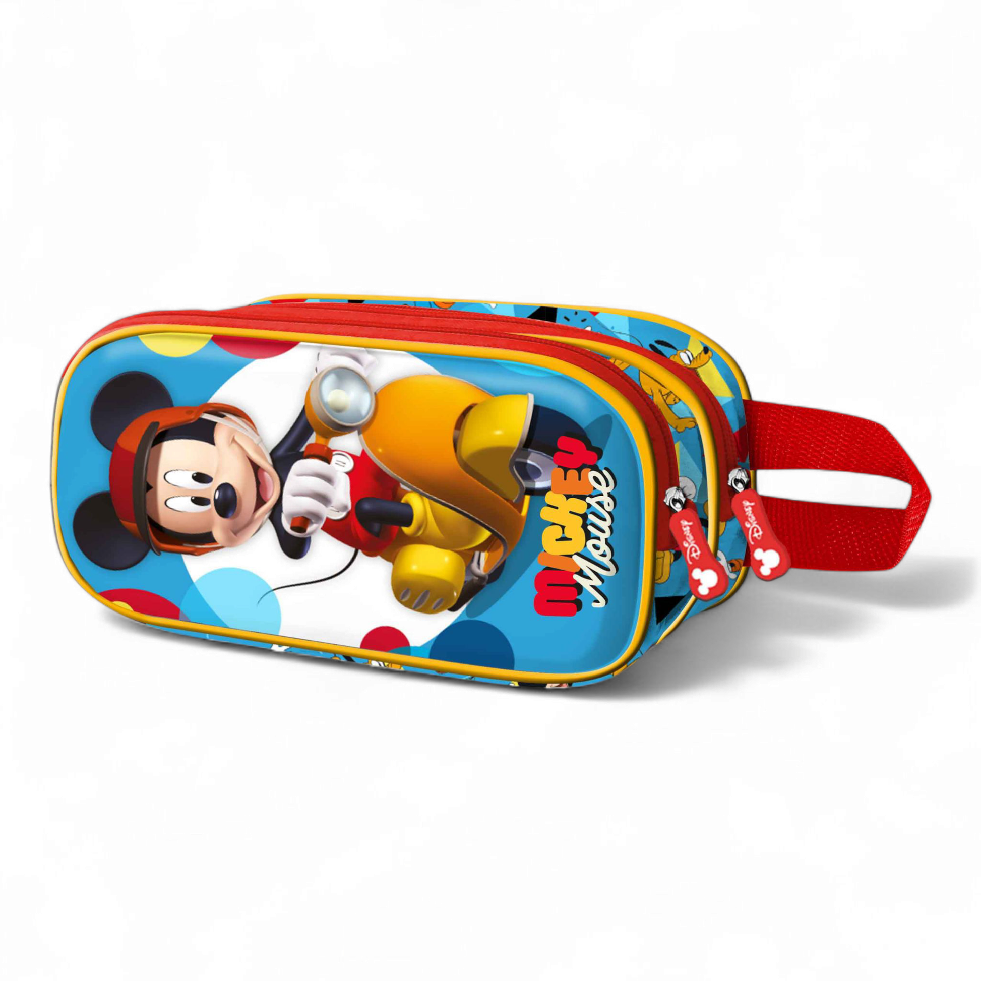 Trousse double - 3D Mickey Mouse Scooter - Disney - Karactermania J'M T Créa