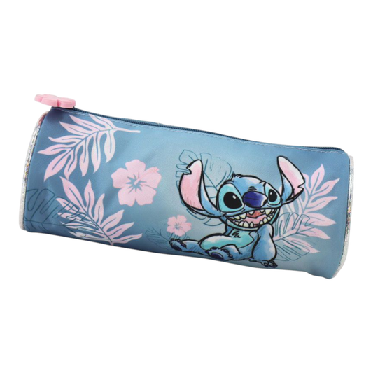 Trousse ronde - Stitch Blue Hawaii - Disney - Jacob Company J'M T Créa