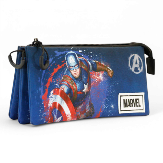 Trousse triple - Fan Captain America Full - Marvel - Karactermania J'M T Créa